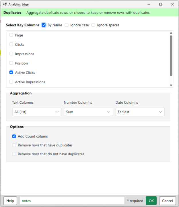 Google Search: Active Pages Report | Analytics Edge Help