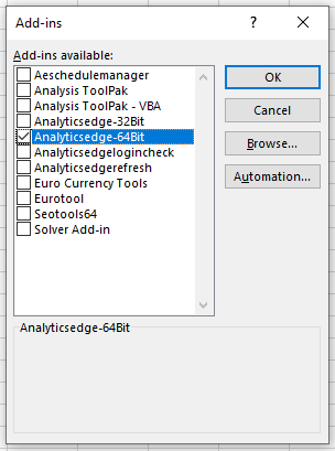 go with excel analysis toolpak