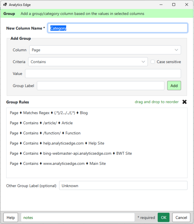 Google Search: Classify Pages Report | Analytics Edge Help