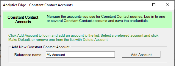 Constant Contact : Login