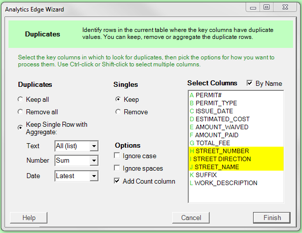 Using the Duplicates Function Analytics Edge Help