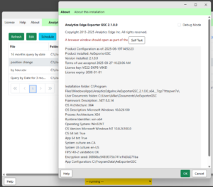 Exporter About | Analytics Edge Help
