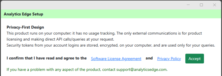 Exporter Setup | Analytics Edge Help